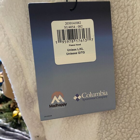 Madhappy X Columbia fleece hoodie face mask skiing winter NEW L/XL - Picture 6 of 11